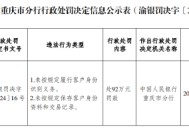 美团三快小额贷款被罚92万元：未按规定履行客户身份识别义务 未按规定保存客户身份资料和交易记录